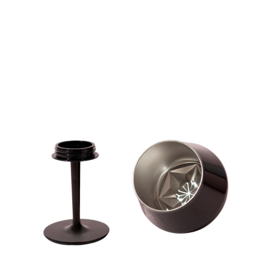 Black Top Shiraz Detachable Wine Glasses